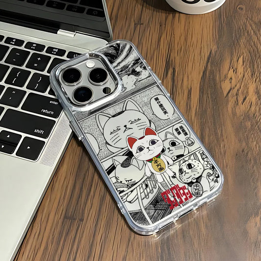 Turbo Granny Lucky Cat iPhone Case